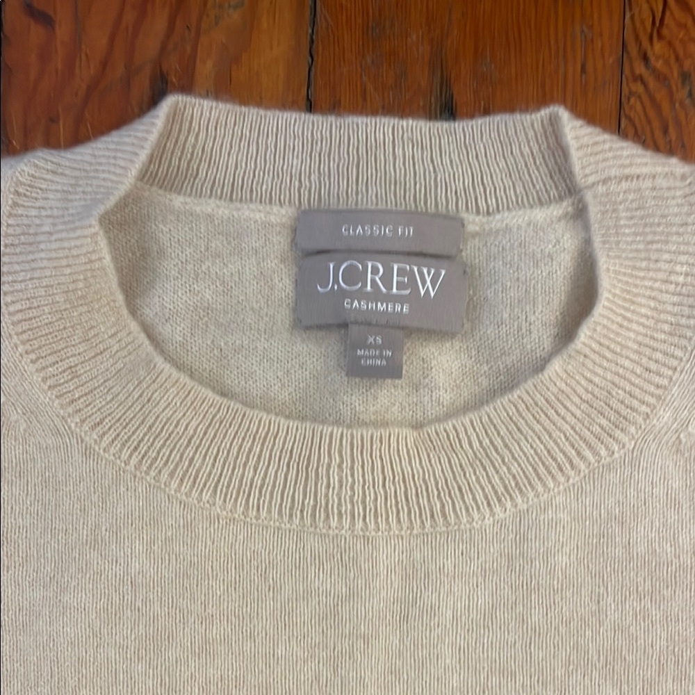 J. Crew Women’s Cashmere Crewneck Sweater - Beige
